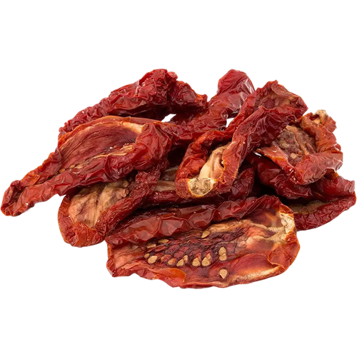 Saulėje džiovinti pomidorai